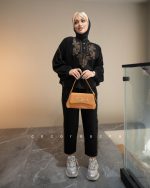 ست  شومیز شلوار گلدوزی زارا - تصویر 7