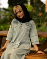 پیراهن بلند جین ترک - تصویر 5