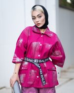 شومیز بالنسیاگا گلیتری - تصویر 2