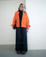 شلوار فول بگ سرمه ای - تصویر 3