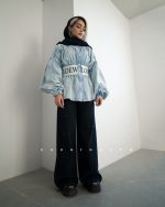 شلوار فول بگ سرمه ای - تصویر 5