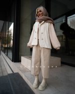 دوتیکه موهر پشمی بلوز و وست - تصویر 2