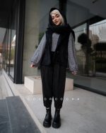 دوتیکه موهر پشمی بلوز و وست - تصویر 6