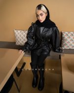 کت چرم ، آستین فانوسی ترک - تصویر 2