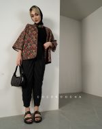 ست مانتو کوک دوزی و شلوار پلیسه - تصویر 5