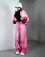 شلوار فول بگ pink - تصویر 3