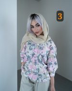 شومیز آبرنگی ترک - تصویر 3