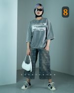 ست تیشرت سنگشور و شلوار واید - تصویر 8