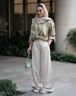 شومیز گره ای آبرنگی - تصویر 7