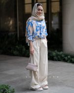شومیز گره ای آبرنگی - تصویر 6