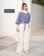 شومیز گره ای راه راه - تصویر 3
